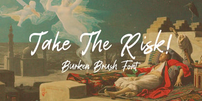 Burken Brush Font Poster 6