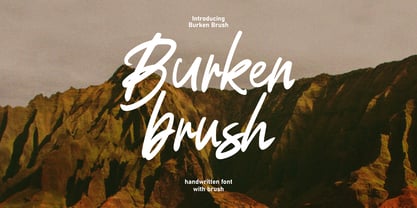 Burken Brush Font Poster 1