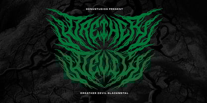 Drether Devil Font Poster 1