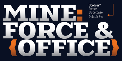 Scolver Font Poster 2