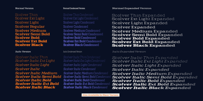Scolver Font Poster 6