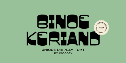 Binoe Keriand Font Poster 1