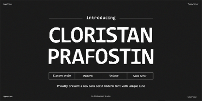 Cloristan Prafostin Font Poster 1