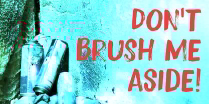Brush Aside Font Poster 2