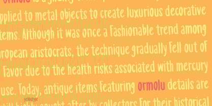 Ormolu Font Poster 2