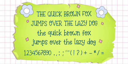 Ballpoint Cute Font Poster 4