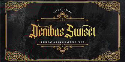 Denibas Sunset Font Poster 1