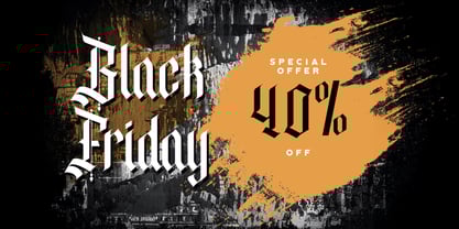 Denibas Sunset Font Poster 5