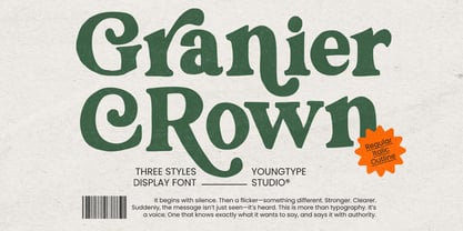 Granier Crown Font Poster 1