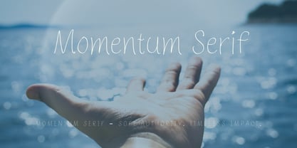 Momentum Serif Font Poster 1