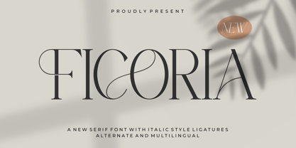 Ficoria Font Poster 1