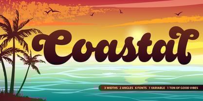 Coastal Font Poster 1
