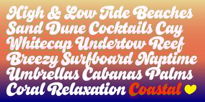 Coastal Font Poster 6