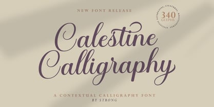 Calestine Calligraphy Font Poster 1
