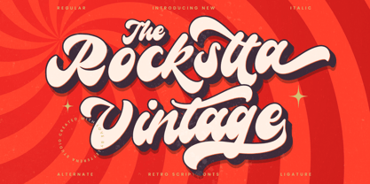 Rockstta Vintage Font Poster 1