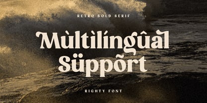 Righty Font Poster 12