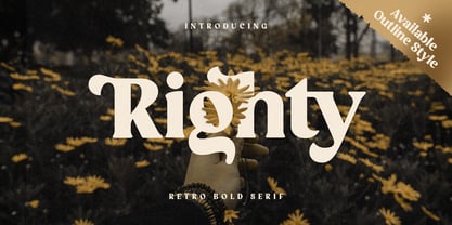 Righty Font Poster 1