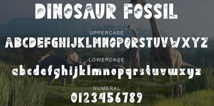 Dinosaur Fossil Font Poster 7