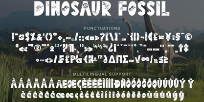 Dinosaur Fossil Font Poster 8