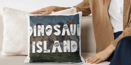 Dinosaur Fossil Font Poster 5