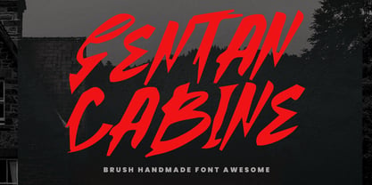 MC Sentan Cabine Font Poster 1