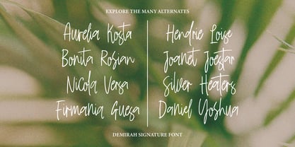 Demirah Signature Font Poster 2
