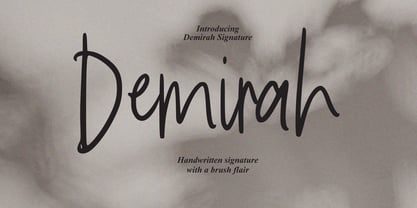 Demirah Signature Font Poster 1