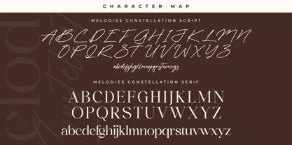 Melodies Constellation Font Poster 7