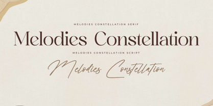 Melodies Constellation Font Poster 6