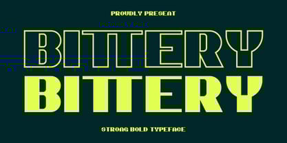 Bittery Font Poster 1