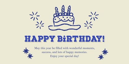 Fox Brick Outline Font Poster 7