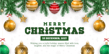 Fox Brick Outline Font Poster 3