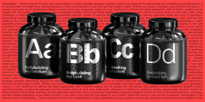 Bodybuilding Font Poster 2