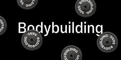 Bodybuilding Font Poster 1