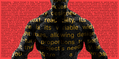 Bodybuilding Font Poster 4