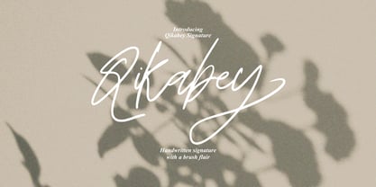 Qikabey Signature Font Poster 1