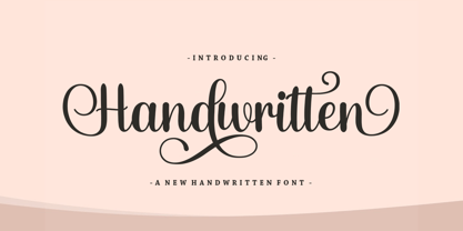Handwritten Script Font Poster 1