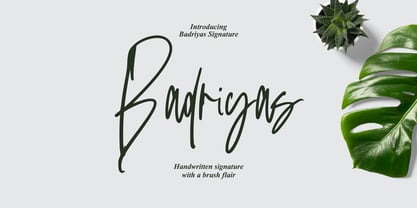 Badriyas Signature Font Poster 1