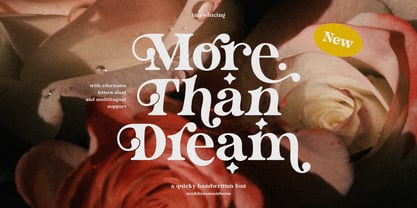 More Than Dream Font Poster 1