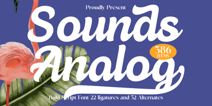 Sounds Analog Font Poster 1