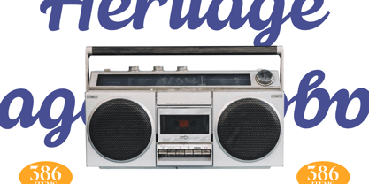 Sounds Analog Font Poster 10