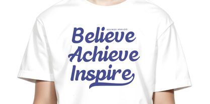 Sounds Analog Font Poster 12