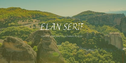 Elan Serif Font Poster 5