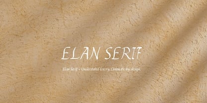 Elan Serif Font Poster 1