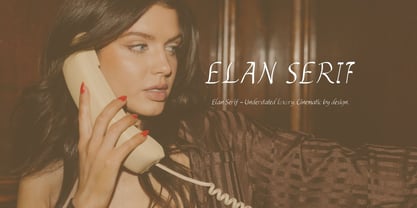 Elan Serif Font Poster 6