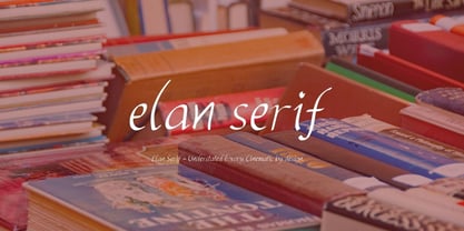 Elan Serif Font Poster 8