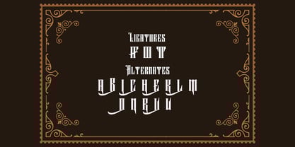 Aurel shine Font Poster 8