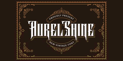 Aurel shine Font Poster 1