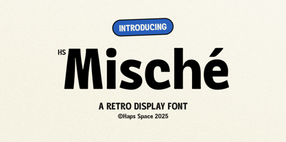 HS Mische Display Font Poster 1