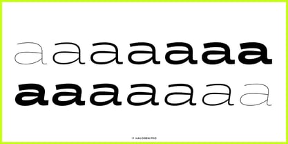 Halogen Soft Pro Font Poster 4